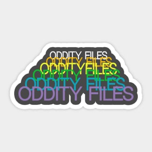 Oddity Files on repeat Sticker